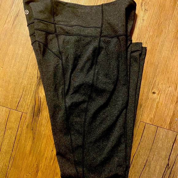 Charcoal Grey Lululemon Leggings - Picture 1 of 4